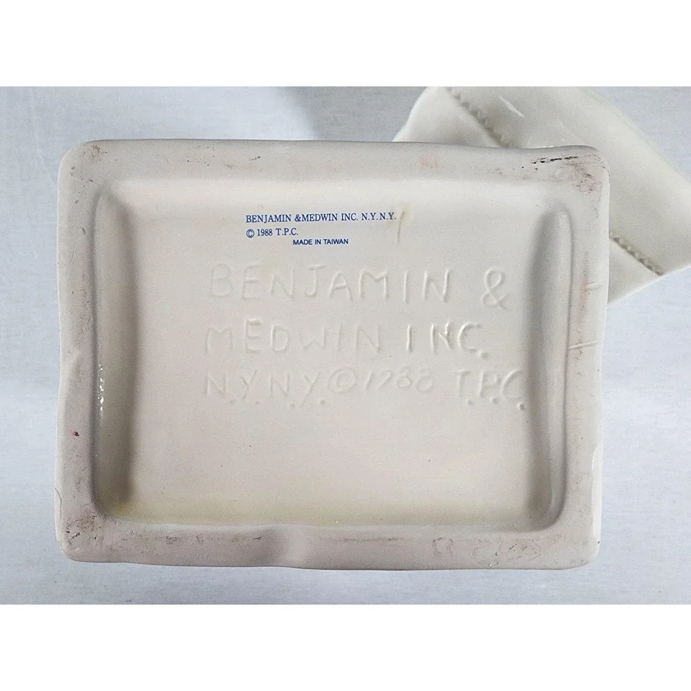 Vintage 1988 Pillsbury Flour Canister Recipe Bag Cookie Jar w/ 1971 Doughboy Set